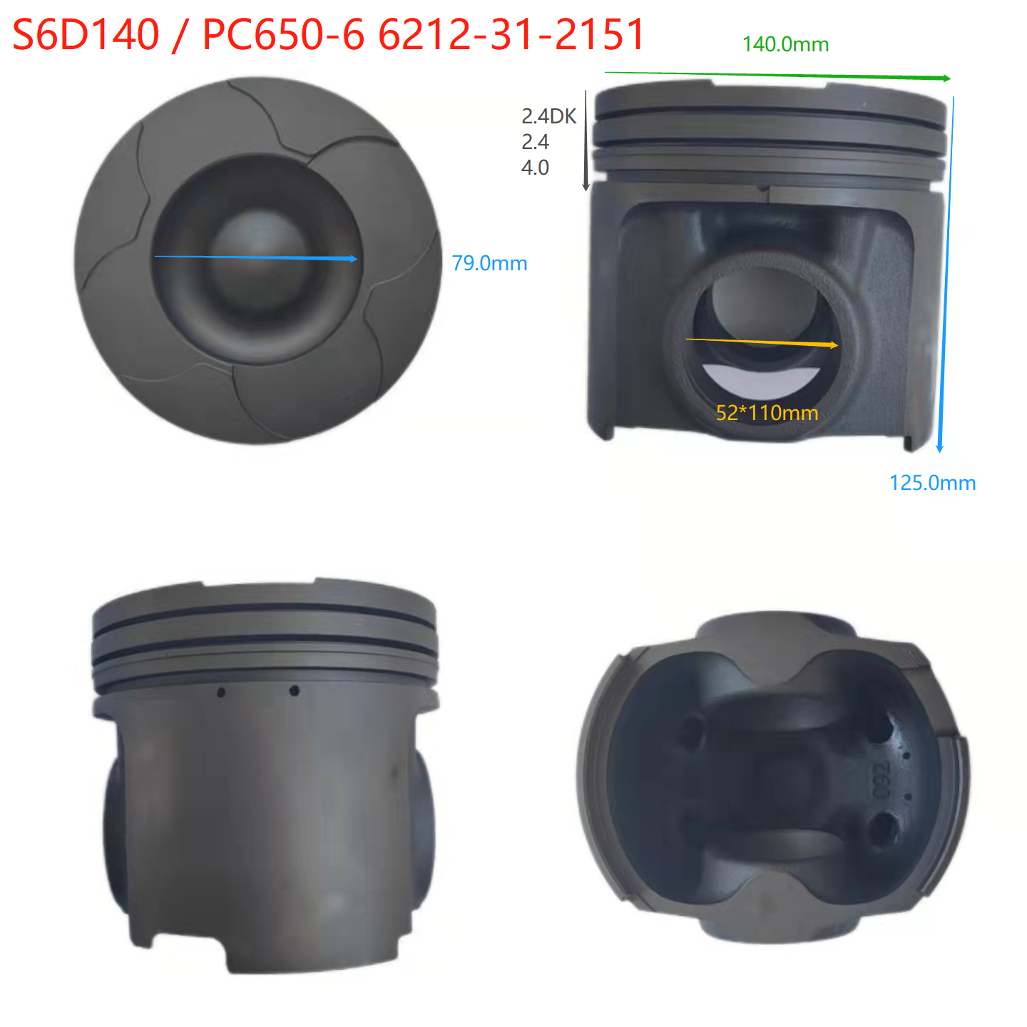 S6D140/PC650-6 6212-31-2151